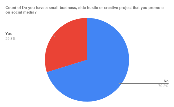 Pie Chart: Personal Use vs. SideHustle