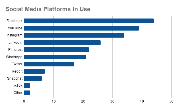 Bar Graph: What Social Media Platforms Do You Use?