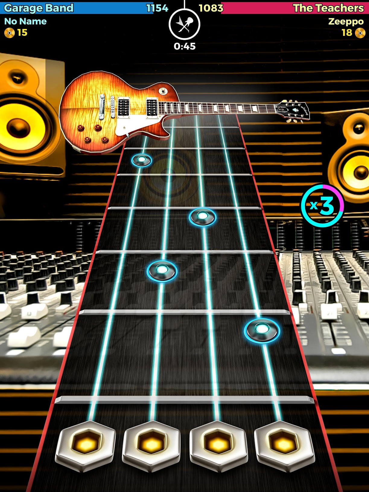 Screenshot of the app GuitarBand.